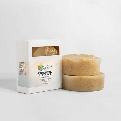 J. Paulo Exfoliating Luffa Bar — Natural Deep Cleansing Scrub Soap