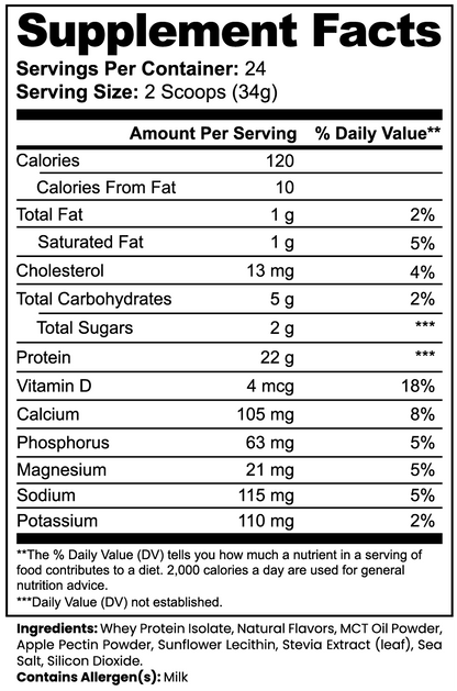 J. Paulo Advanced 100% Whey Protein Isolate (Vanilla)