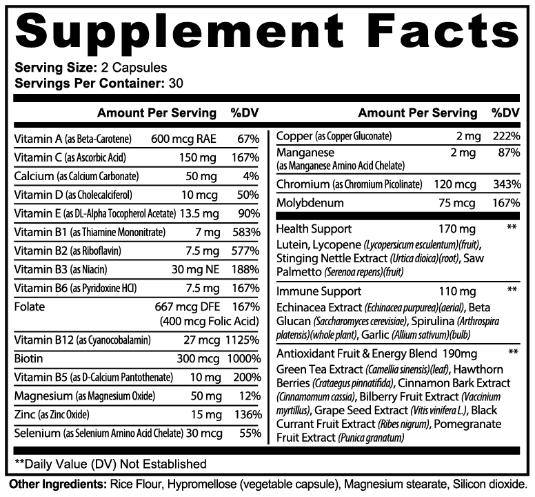 J Paulo Complete Multivitamin